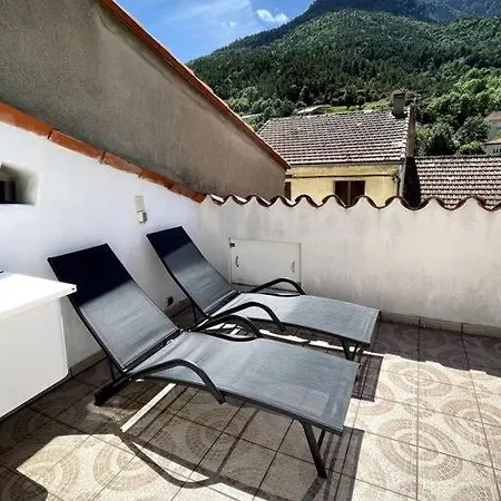 Charming Townhouse With Stunning Pyrenees Views - Close To A Swimming Pool - Sleeps 6 度假居 阿克萨